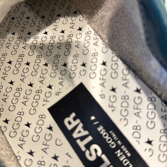 Golden Goose Ballstar sneakers, silver mesh design, in good used condition - Picture 11 of 16